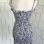 AFRM Women's Black/White Zebra Print Sleeveless Isla Smocked Mini Dress sz M Size M Photo 6