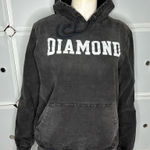 Diamond Supply Co. Drexel Faded Black Wash Spellout Logo Pullover Hoodie Size S Photo 0