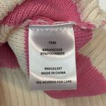 Alexia Admor  Knit Pink And Cream striped Short Sleeve Sweater Size M C46 Photo 5
