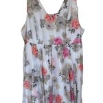 Torrid Ivory Floral Print Chiffon Skater Tank Dress Plus Size 6X Feminine Flirty Photo 6