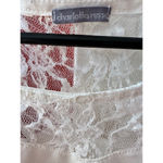 Charlotte Russe  Floral Crochet Lace Tie Bottom Sleeveless Blouse, L, White Photo 3
