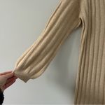 VERO MODA Doffy Long Sleeve V Neck Rib Sweater Dress Irish Cream Melange M Photo 5