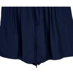 J.Crew High Rise Dressy Pull On Tassel Drawstring Waist Tie Short XXS Navy Blue Photo 3