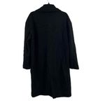 ATM Women’s Coat Black Oversize 2 Button Mid Length Classic Minimalist Small New Photo 4