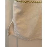 Napa Valley Petites linen blend embroidery and beaded blouse Size M Photo 8