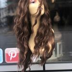 Copper Brown Beach Waves Long Lacefront Wig 2020 Photo 2