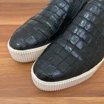 Ash Karma Black Python Leather Slip On Platform Sneakers Size 37 Photo 5