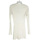 Reformation NWT Vittoria Rib Long Sleeve Collared Knit Dress Ivory Size S Photo 6