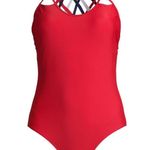 Ymi NWT  Red Multicolor One Piece Swimsuit Photo 3