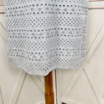 Loft Eyelet Split Neck Sleeveless Shift Tunic Mini Dress Powder Blue Size 2 Photo 7