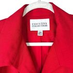 Executive Collection Vintage Hot Red Textured Conventional Boyfriend Blazer 20W Photo 2