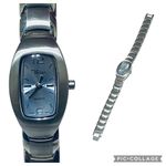 Steel by Design QVC Silver Tone Rectangle Quartz Watch Minimalist Classic Photo 1