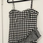 Lovers + Friends Gabby Gingham Ruffle Mini dress Sleeveless Checkered Print Photo 2