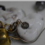 Lydell NYC Vintage Chunky Polished Stone/Beaded Silver Tone Snake Chain Necklace Photo 3