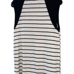 Cherish  Black & Cream Striped Sleeveless Tunic Photo 1