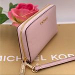 Michael Kors Jet Set Travel Wallet Phone Case Wristlet Pink Photo 6