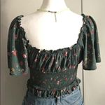 Forever 21 ⬇️ 2 for $35 Marked Listings Short Sleeve Crop Smocked Peasant Top Photo 5