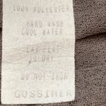 Y2K Ann Ferriday Los Angeles Gossimer Taupe Maxi Skirt Exposed Seam Sheer Gray Photo 6