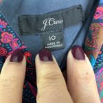 J.Crew  Tiered Sleeveless Maxi Dress in Green Multi Ratti Scarf Paisley Size 10 Photo 4