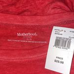Motherhood holiday maternity top NWT - red burnout long sleeved lightweight tunic Photo 2