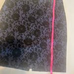 EXPRESS Women’s Lace & Floral Print Purple & Black Stretch Pencil Skirt Size 7/8 Photo 6