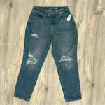 Old Navy NWT  High Rise Curvy OG Straight Leg Denim Distressed Jeans Size 6 Photo 0