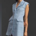 Maeve NWOT Anthropologie Tweed Sleeveless Blazer Mini Dress, Size 14 Photo 0