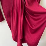 ASTR  The Label Red Alma Long‎ Sleeve Draped Mini Dress Women’s Size Small Photo 10