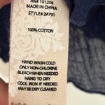 Soft Surroundings  Gauze Tank Top Womens Double‎ Layered Crinkle Size S Blue Photo 5