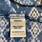 Sonoma Women’s Small Aztec Blue White Sleeveless V-neck Top Photo 6