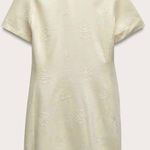 ZARA NWT ZW COLLECTION ECRU linen blend EMBROIDERED MINI DRESS size M Photo 5
