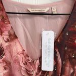 Soft Surroundings Rina Silk Dress in Multi Floral Painterly Blooms Size 10 NWT Photo 11