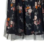 Torrid Women's Skirt Black Red Floral Tulle Mesh Overlay Skater Full Size 1X Photo 5