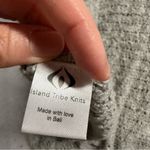 Island Tribe Knits Boho Grey Knit Villa Shawl One Size NWT Lagenlook Gray Photo 4