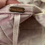 Free People Marina Pink Acid Wash Denim Pleated Cross Back Top Photo 3