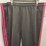 Adidas Pants Black Pink Stripes Regular Length XL Extra Large Photo 2