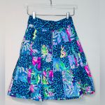Lilly Pulitzer Bryant Pop Up Lilly's Party Patch A-Line Pleated Skirt Photo 3
