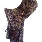 Banana Republic  Factory Asymmetrical Batwing Artsy Paint Brushstrokes Blouse S Photo 0