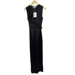 Diane Von Furstenberg  Sol wrap-effect satin wide-leg jumpsuit Size‎ 2 NWT Photo 5