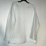 Buckle Black Womens White Waffle Grid Sweatshirt G11 Size L Photo 0