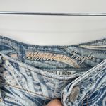 American Eagle  Women's Blue Paisley Super Stretch‎ Jegging Denim Jeans Size 8 Photo 5