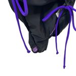 Athleta NWT Women Black & Purple Sara Swim Dress Ruched Overlay Size 34 B/C Tall Photo 6