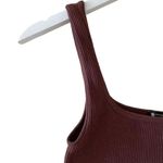 ZARA  Rust Brown Ribbed Knit Seamless Crop Tank Top SZ XS #1711 Photo 1