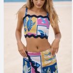 Anthropologie Multicolor Fish Print Mini Skirt | Women’s Size XL Photo 7