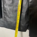 Princess Polly Black Faux Leather Blazer Photo 8