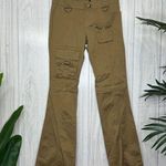 Zana Di Y2K Trendy  Khaki Cargo Flare Pants Juniors size 5 Photo 0