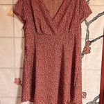 SheIn Really Cute Red Dress with White Floral Designs NWOT! Photo 0