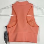 Kyodan Coral Orange Ottoman Mock Neck Crop Top XS New Photo 1