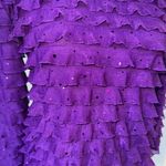 Notations  Women’s Purple Long Sleeve Ruffle Sequin Top – Size Small Photo 1