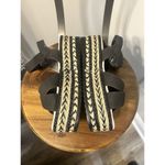 Detongni Black Tan Platform Strappy Ankle Strap Sandal Espadrilles Size EU 40 Photo 2